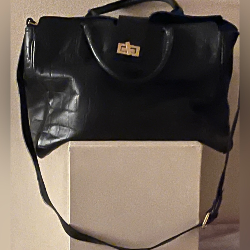 Alberto Bellucci Italian leather vintage satchel extra large